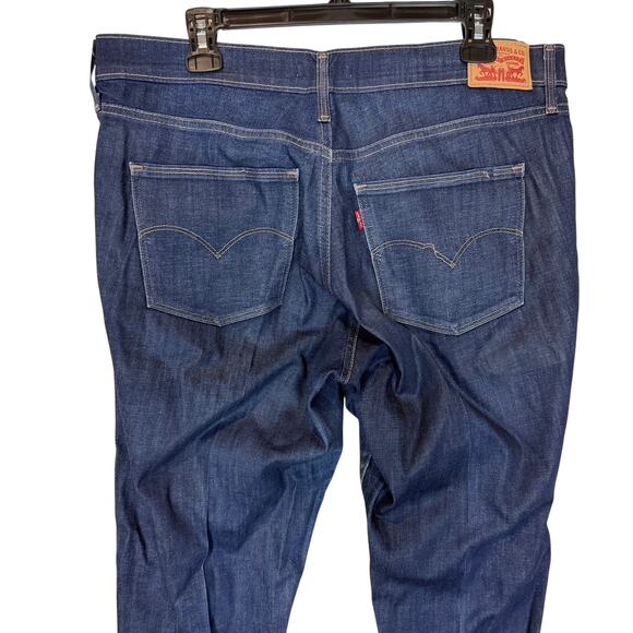 Levi's Jeans Women 32 Blue Denim Stretch 5-Pockets Mid-Rise Slimming Skinny Leg - Picture 8 of 16